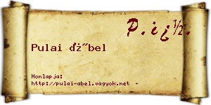 Pulai Ábel névjegykártya