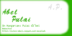 abel pulai business card